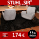 Stuhl SIR, warm grey, drehbares Untergestell