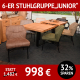 Stuhl JUNIOR als 6-er Stuhlgruppe, ohne Arm,