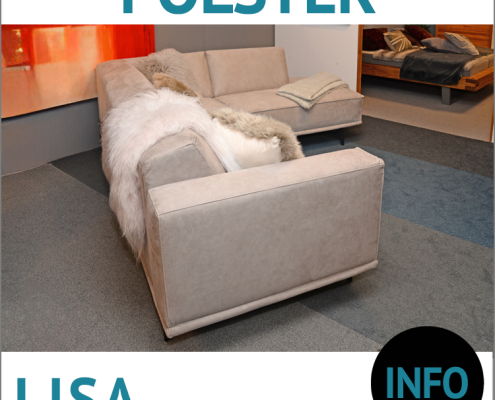 Couch l-Form LISA, moderne Polsterecke