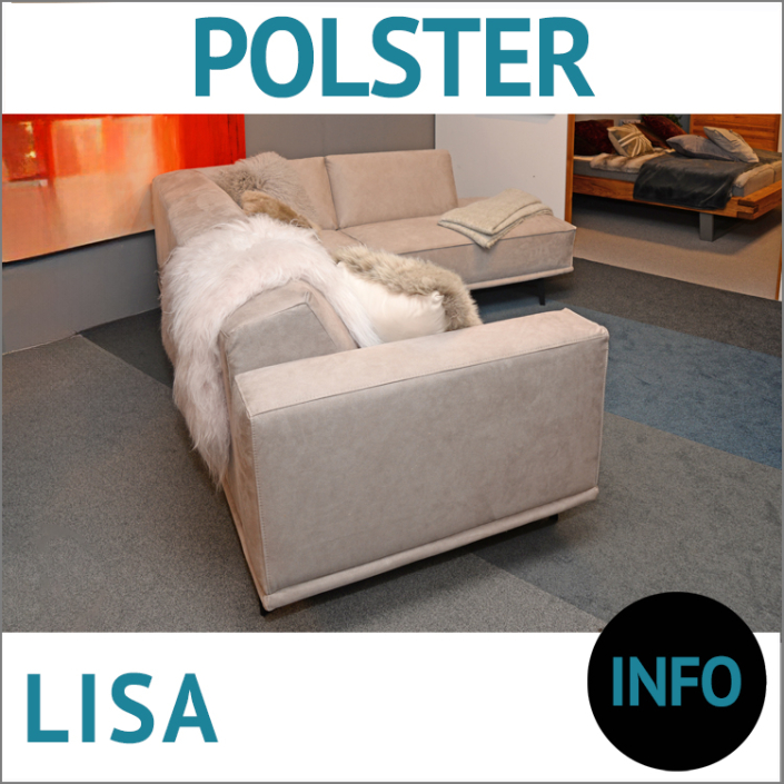 Couch l-Form LISA, moderne Polsterecke