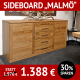 Wohnzimmerschränke MALMÖ, Sideboard, Wildeiche massiv