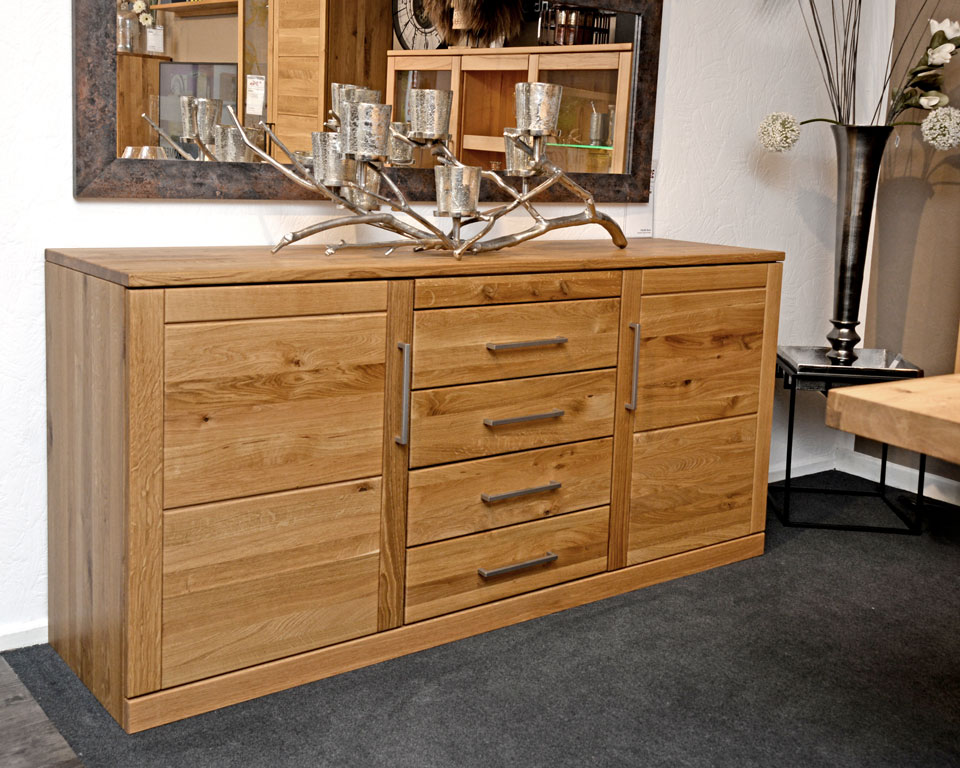 Wohnzimmerschränke MALMÖ, Sideboard, Wildeiche massiv