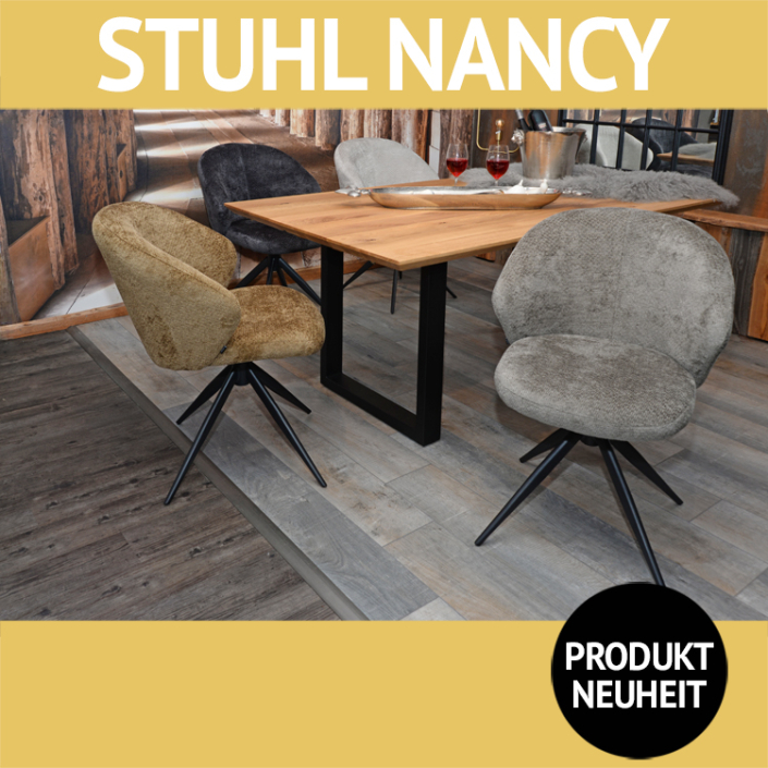 Stuhl NANCY, 360 Grad drehbar, 4 verschiedene Farben