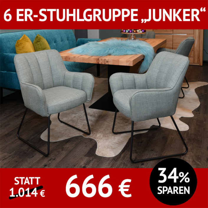 Stuhl JUNKER, 6-er Stuhlgruppe