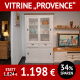 Wohnzimmerschrank Vitrine PROVENCE, Landhausstyle für Zuhause