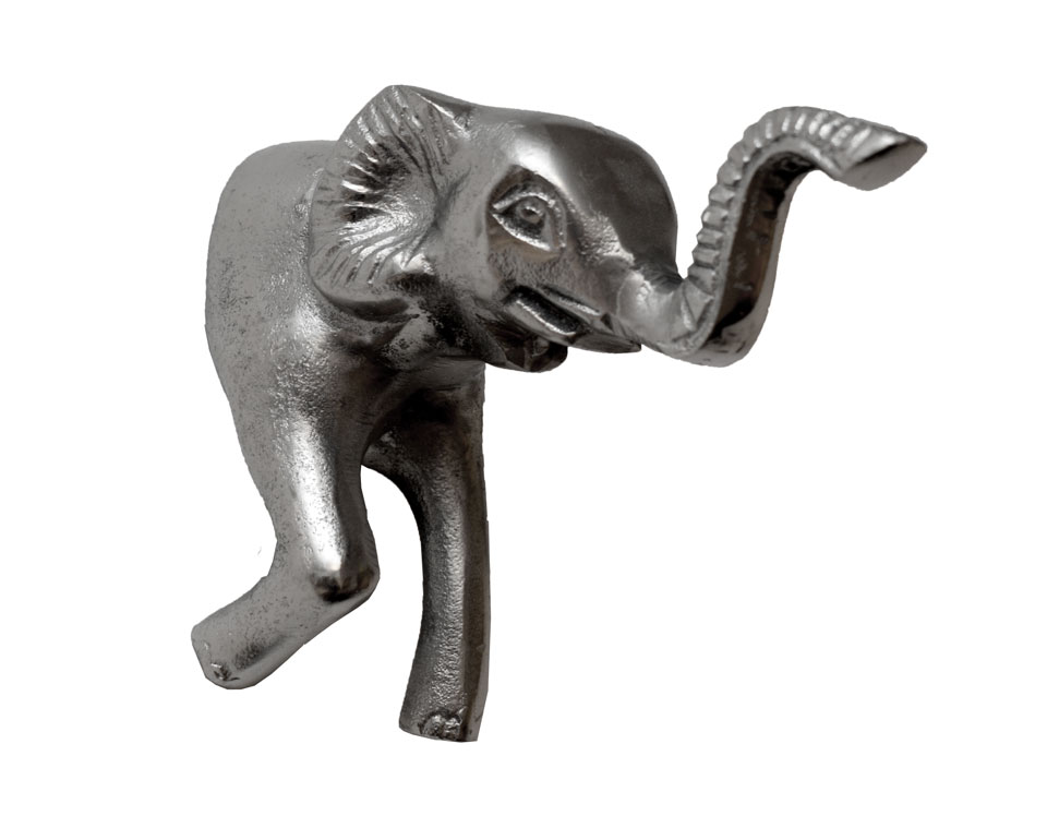 Kleiderhaken ELEFANT aus Aluminiumguss